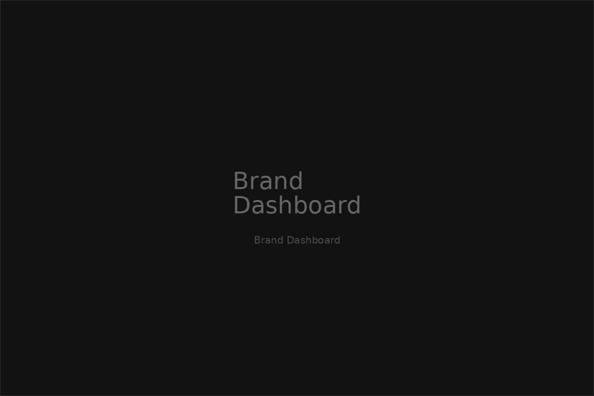 Brand dashboard